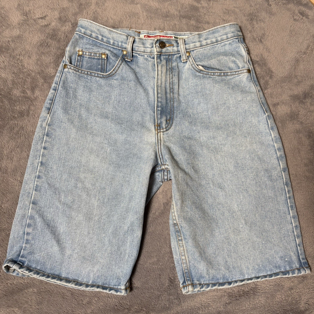 Vintage American Eagle Denim Shorts Men's 30 Made in USA 90s Y2K 28" Waist